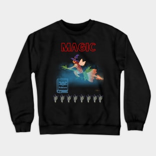 Magic Witch on a broom Crewneck Sweatshirt